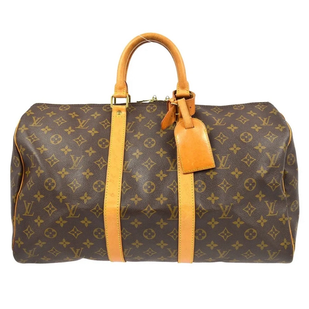LOUIS VUITTON KEEPALL 45 DUFFLE HANDBAG MONOGRAM